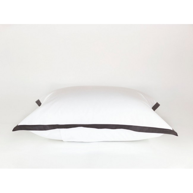 Наволочки "НОБИЛИС" белый с серой отделкой 50x70 (2шт), GERMAN GRASS