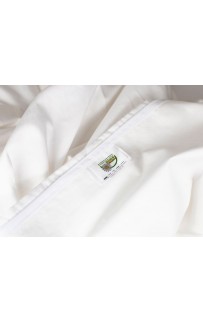 Пододеяльник "НОБИЛИС" белый с розовой отделкой 150x200, GERMAN GRASS