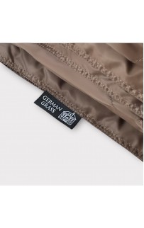 Дорожный плед-пончо пуховый бежевый 130x170, GERMAN GRASS