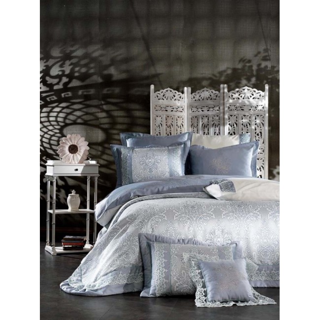 Постельное белье "Zebra Casa" Cristina turkuaz евро N 003