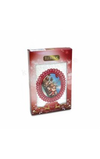 Полотенце Rebeka" Новый год" махра 50*90 1шт HS 1710 v2 krem/кремовый