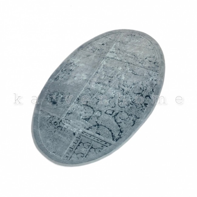 Ковер Карвен NOSTALJI хлопок/вискоза 80*120 KV 031 gri/серый
