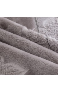 Плед Karven фланель евро PL 008 SOLID EMBOSS v4/Grey