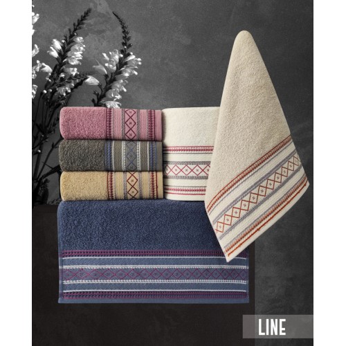 Полотенце Карвен "LINE" 70*140 1шт.махра Н 2255