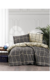 Постельное белье Карвен фланель евро N244 ADONIS GREY