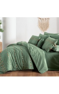 Постельное белье "Sarev"fancy poplin 1.5 сп. N193 Tanya v3/Yesil