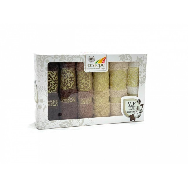 Полотенце кухонное Карвен CESTEPE "Surma" махра в коробке 30*50 6 шт. НМ 644