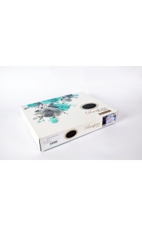 Постельное белье "Карвен" ранфорс 1,5 спальн. (Summer Blue)