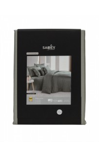 Пододеяльник Sarev (300 tc) евро сатин 200*220 см PD002 MONOCHROME v6/Smoke Green