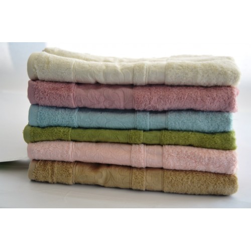 Полотенце Карвен "Viola" 80*150 1шт. бамбук Н 4071