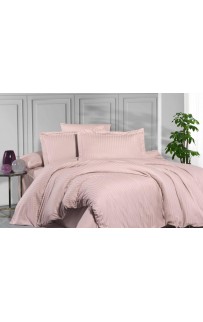 Постельное белье "Карвен" Stripe Satin 1,5 спальн. N 162-SS 008 персиковый