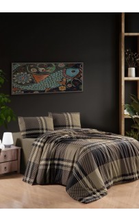 Постельное белье Карвен фланель 1.5 спальн. N243 VELDOR Brown