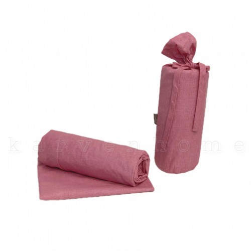 Простынь Sarev Bazaar"TEO"на резинке+1 наволочка"FITTED CARSAF SETI"1.5 сп поплин 100*200+30см P 939 v4 gulkurusu