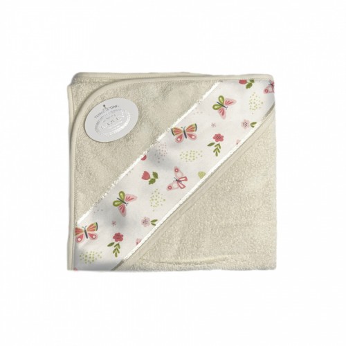 Детское полотенце c уголком Karven "BASKILI KUNDAK" 90*90 махра D 037 krem/кремовый (Акция)