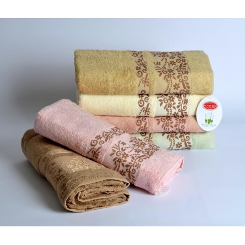 Полотенце Карвен "EFTELYA" 70*140 1шт. бамбук Н 1640 (Акция)