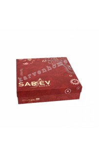 Постельное белье "Sarev" евро поплин MERLOT FANCY v2/Siyah