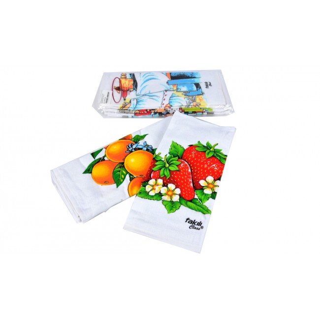 Полотенце кухонное Карвен "FAKILI" махра 50*35 6шт. НМ 519