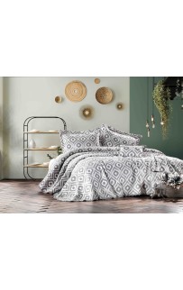 Покрывало ZEBRA "ALL DAYS IKAT" 1.5 сп (180*250) Y870 fume/серый (Акция)