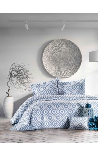 Покрывало ZEBRA "ALL DAYS IKAT" 1.5 сп (180*250) Y870 indigo/индиго (Акция)