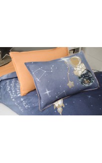 Постельное белье "Sarev"поплин 1,5 спальн. N217 SPACE STAR FANCY v1