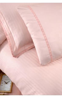 Постельное белье "Sarev" Sport&Chic сатин семейный JACQUARD STRIPE v5/Pembe