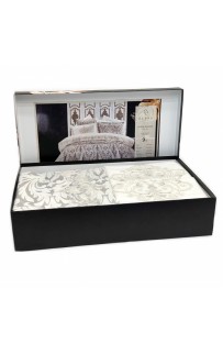 Комплект ZEBRA "ASTOR DAMASK" (Покрывало+постельное белье) евро 9 предметов Y 856 GR?/серый