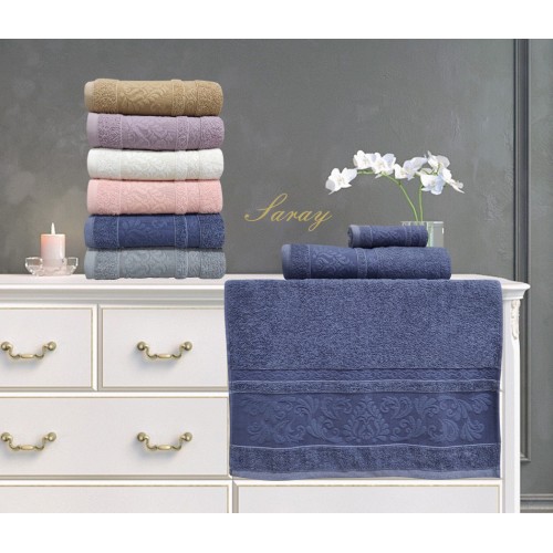 Полотенце Карвен "SARAY" 70*140 1шт.махра Н 2204