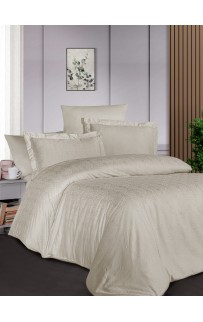 Пододеяльник+наволочка Карвен ELEGANT евро сатин Athena Beige