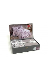Постельное белье "Карвен" Digital print сатин 3D евро N125-S010