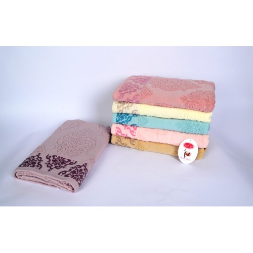 Полотенце Карвен "NATZE" 90*150 1шт. махра Н 5014