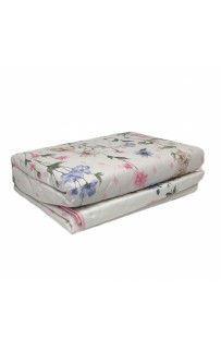 Комплект KARVEN (покрывало стеганное с принтом) хлопок евро 3 пр (260*240 / 50*70) Y 924 PALITRA Pudra (Акция)