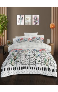 Постельное белье Карвен Stripe Satin с цветным принтом 1.5 спальное N249 -SB004(4пр.) (Акция)