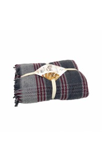 Плед ZEBRA CASA 200*230 хлопковый евро Р 926 gri/серый