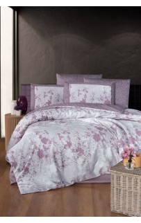 Постельное белье Karven (300 tc) премиум сатин евро N359 LILY Berry