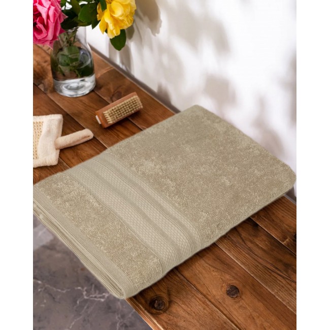 Полотенце Kарвен "PETEK BORDUR DUZ "Lux Cotton 50*90 1шт махра H 5159 bej 2
