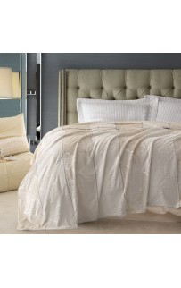 Плед Karven фланель евро PL 008 SOLID EMBOSS v2/Beige