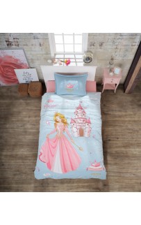 Постельное белье "Карвен" YOUNG STYLE ранфорс 1,5 спальн.Crown Pink v-1