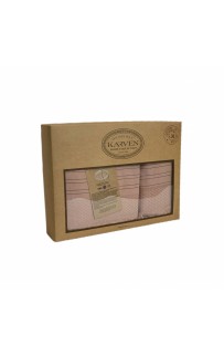 Набор полотенец Карвен " ORENDO" махра 50*90/70*140 HS 1721 kiremit/кирпичный
