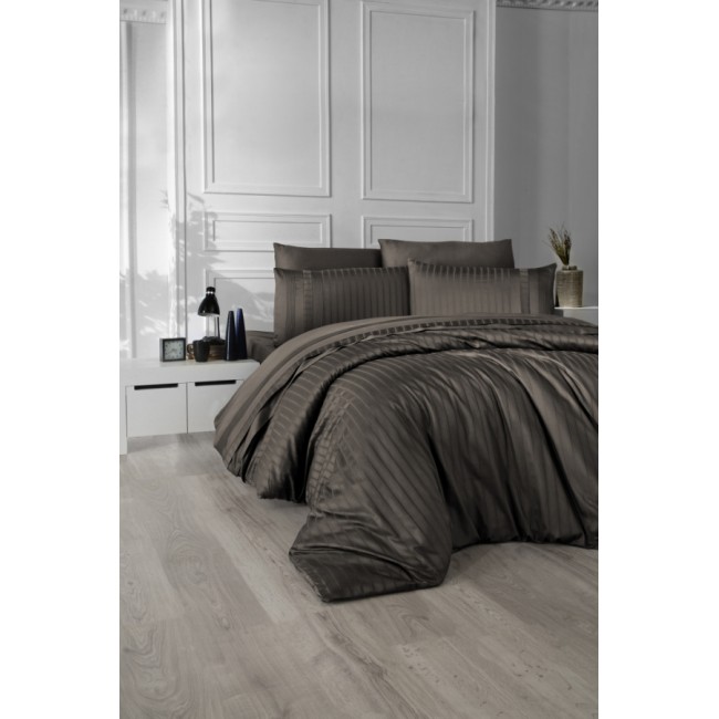 Постельное белье (Сатин де люкс) евро (New Trend Brown)