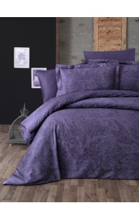 Постельное белье "Карвен" сатин семейный (Neva Purple)