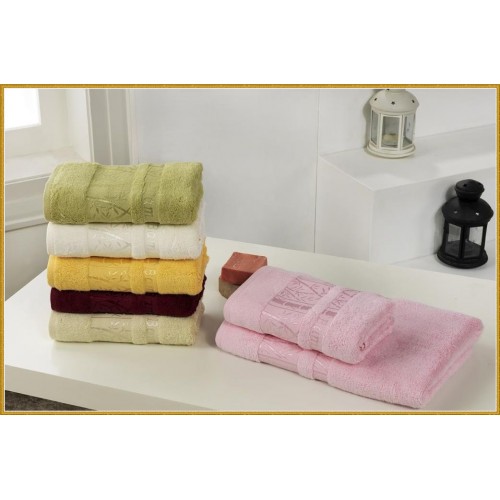 Полотенце Карвен "JASMIN" бамбук 70*140 1шт. Н 1628