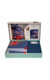 Постельное белье "Карвен" YOUNG STYLE ранфорс 1,5 спальн. Extreme Blue v-1
