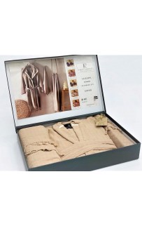 Халат Карвен "Bothore set" c полотенцами 50*90/90*170 хлопок В 1055