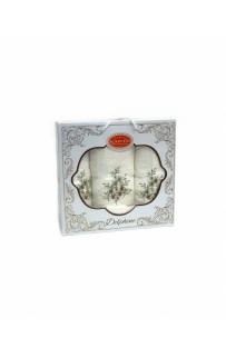 Набор полотенец Карвен "SAKURA"махра 50*90(2)/70*140 HS 1615 v1кремовый