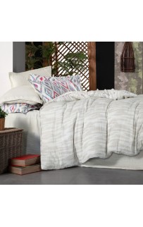 Постельное белье Sarev Mood Comfort муслин евро N339 MAYORKA v1/Mavi