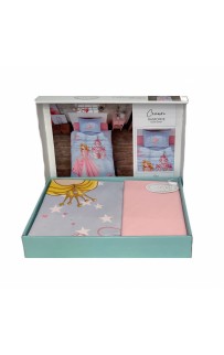 Постельное белье "Карвен" YOUNG STYLE ранфорс 1,5 спальн.Crown Pink v-1
