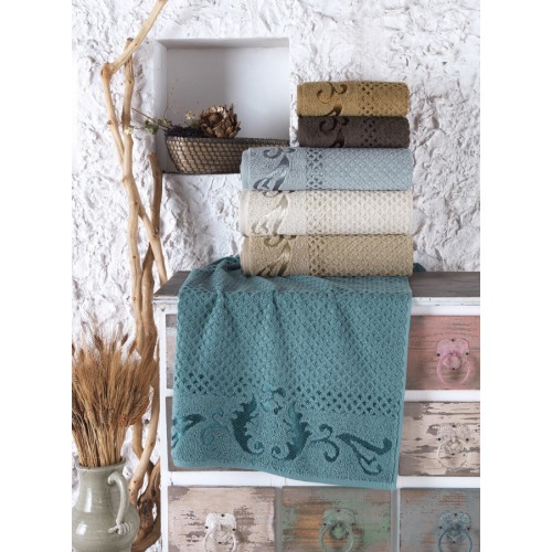 Полотенце Карвен "EYSAN SACAKLI" 70*140 1 шт. махра Н 5131