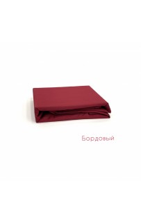Простынь Карвен 240*260 евро сатин Р 896 бордовый