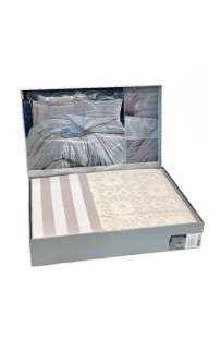 Постельное белье Карвен бамбук евро N065 Jardin капучино (Акция)
