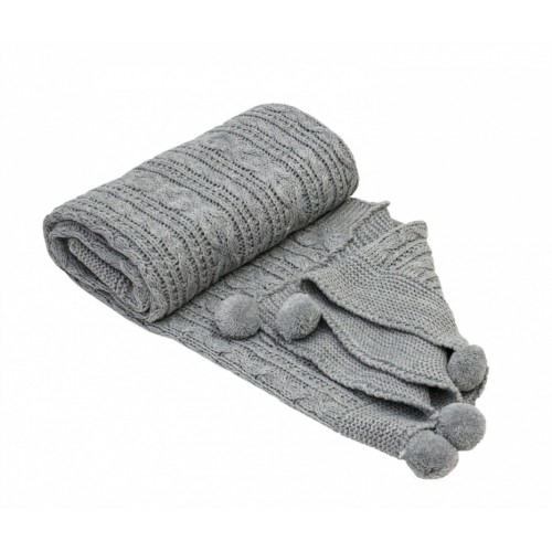 Плед детский Карвен 90*115 акрил D035 V1/т.серый